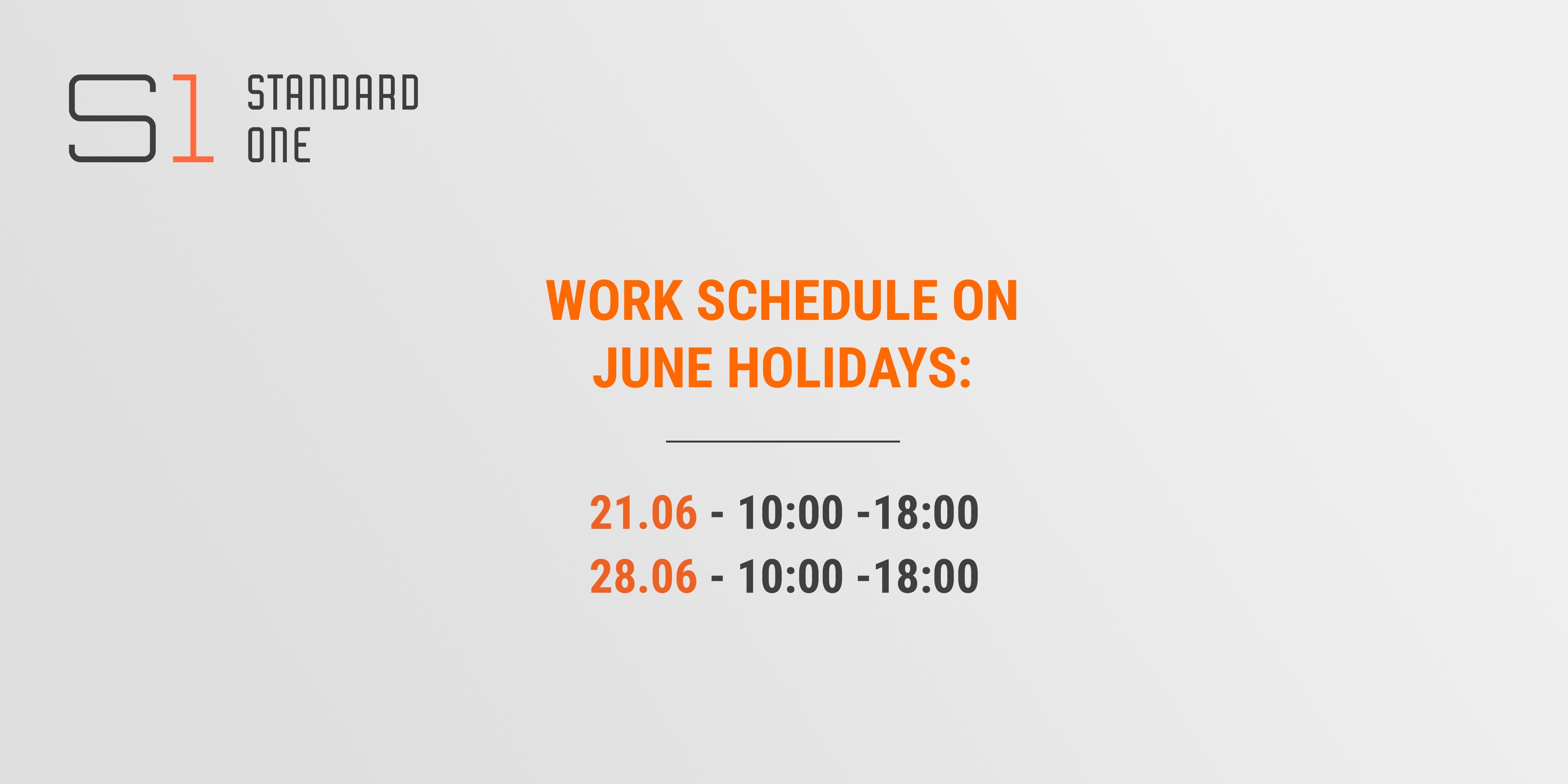 CHANGES IN THE WORK SCHEDULE