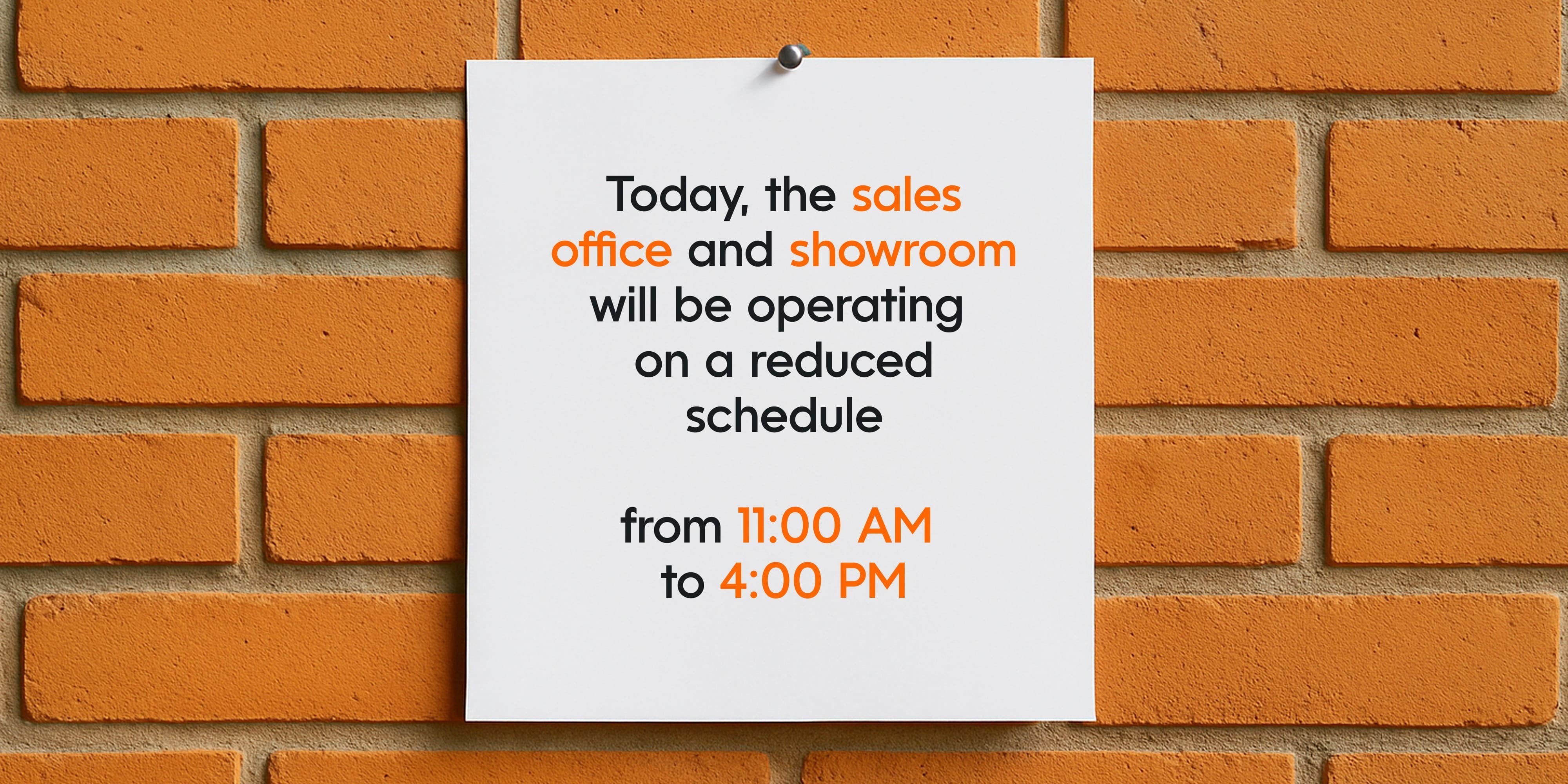 UPDATED WORKING HOURS OF THE S1 OBOLON SALES DEPARTMENT