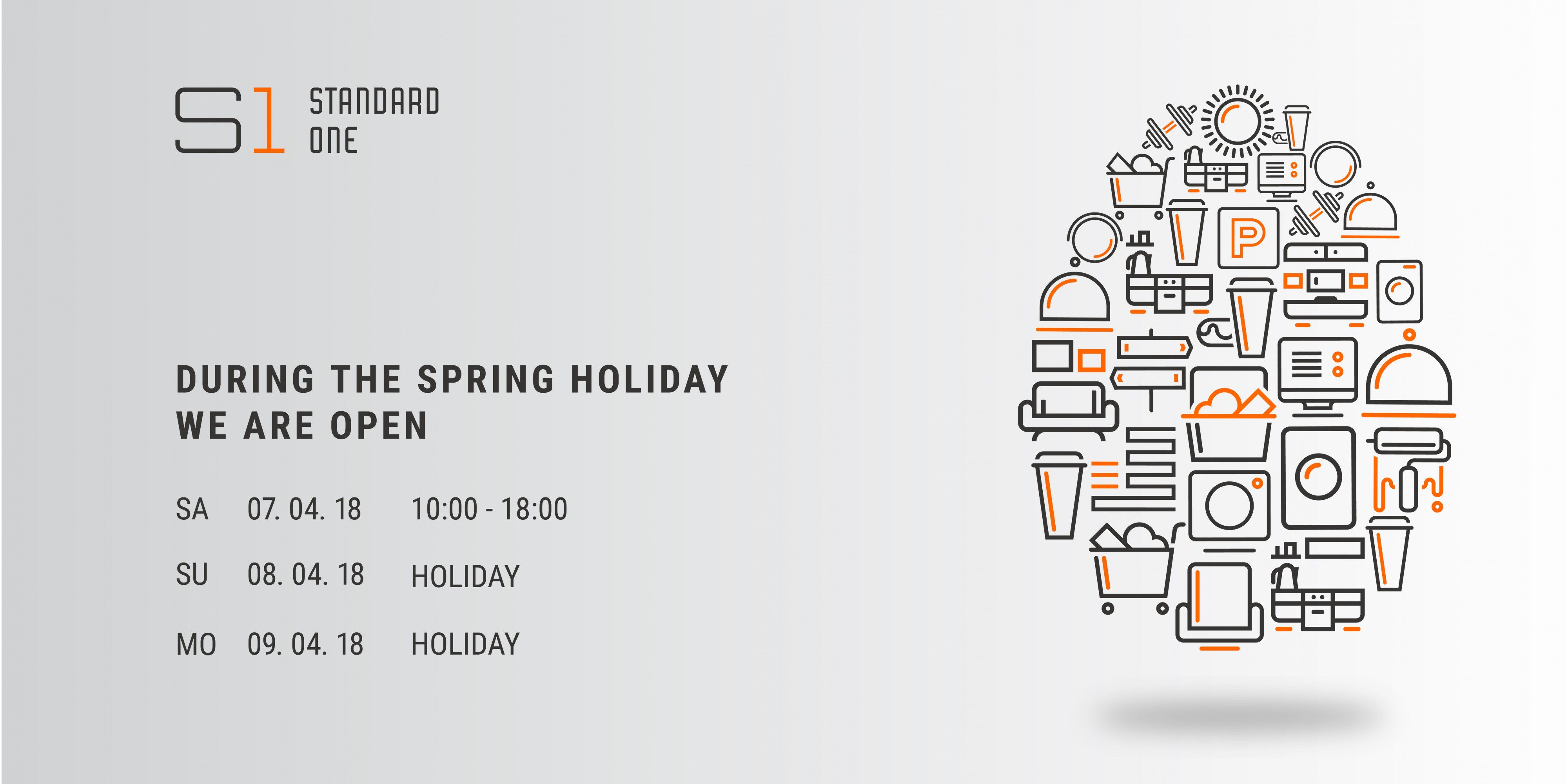 During the spring holidays we are open